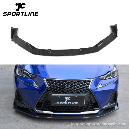 CAD Design Carbon Fiber Car Front Lip for LEXUS IS300/IS350 F Sport 2017-2018